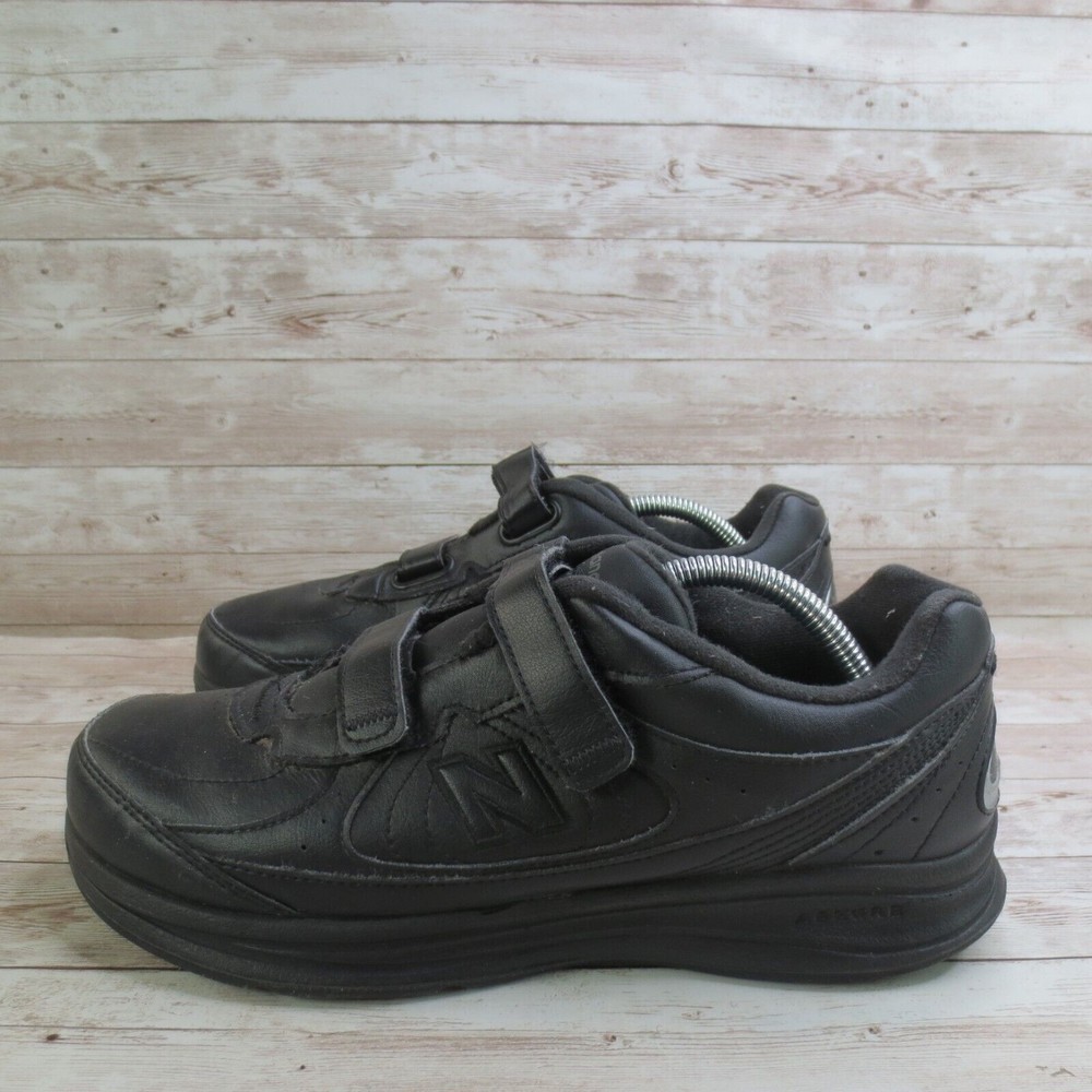 New Balance Shoes Mens 9.5 Black Walking Sneaker 577 Low Top Casual Hook & Loop